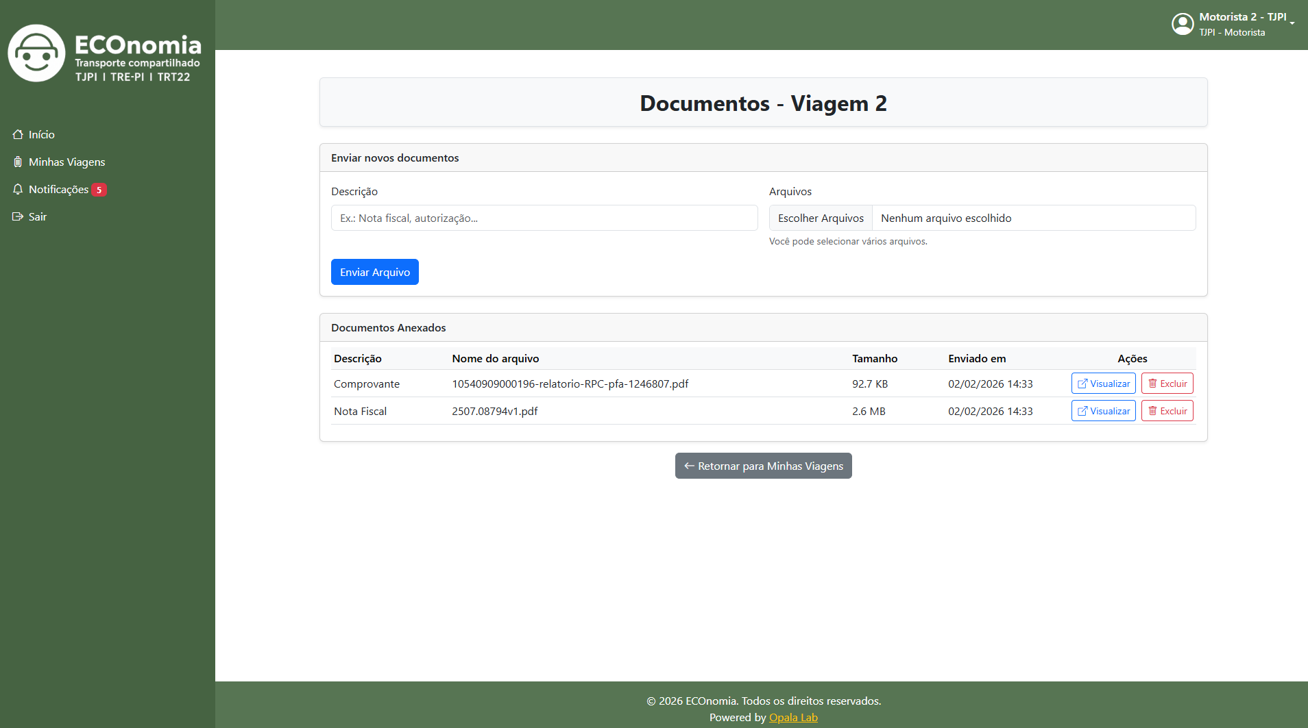 12. Documentos da viagem