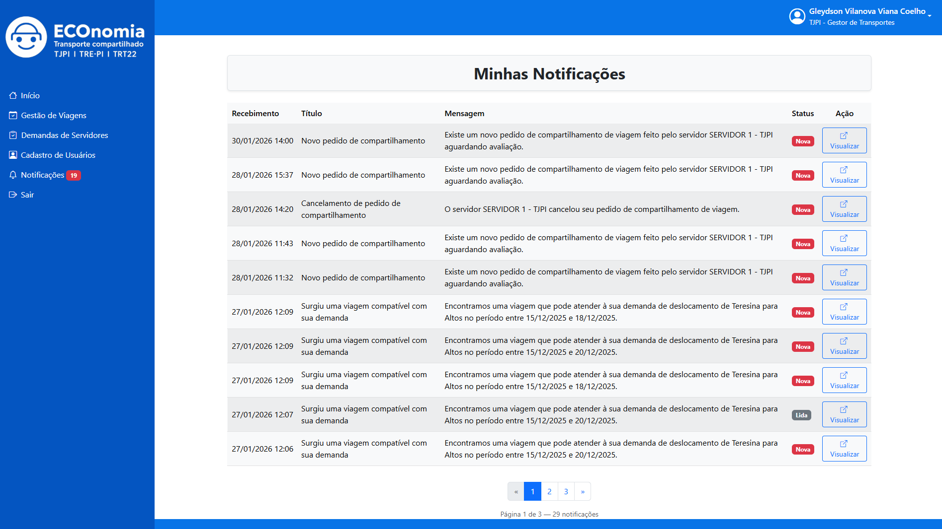 17. Notificações